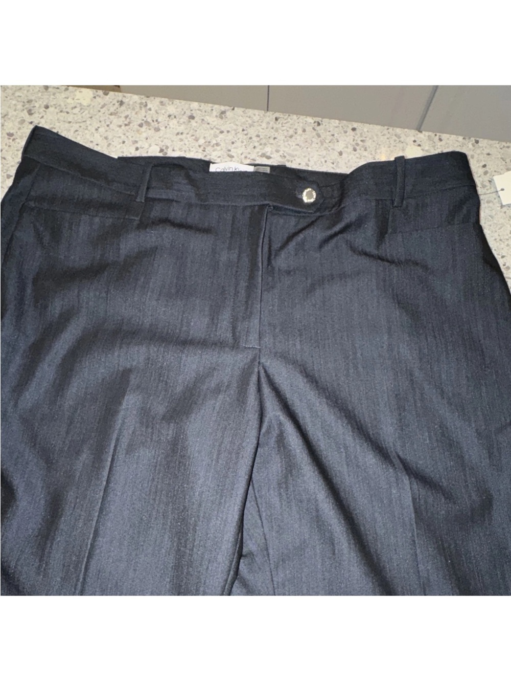Calvin Klein Charcoal Flat Front Dress Shorts - Picture 1 of 4